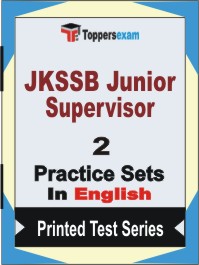JKSSB Junior Supervisor Book in English - Question Paper / Practice Set