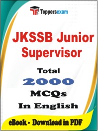 JKSSB Junior Supervisor PDF Book In English - MCQ / Objective Questions