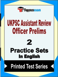 UKPSC Assistant Review Officer Prelims Book in English - Question Paper / Practice Set