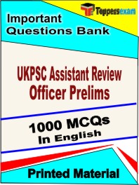 UKPSC Assistant Review Officer Prelims Book in English - Objective MCQ