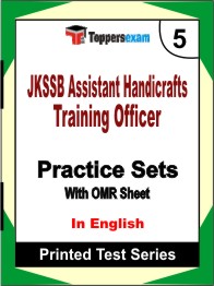 JKSSB Assistant Handicrafts Training Officer Book in English - Mock Test / Practice Set
