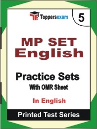 MP SET English Book in English - Mock Test / Practice Set