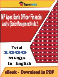 MP Apex Bank Officer Financial Analyst (Senior Management Grade 2) PDF Book In English - MCQ / Objective Questions
