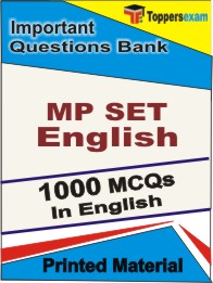 MP SET English Book in English - Objective MCQ