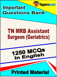 TN MRB Assistant Surgeon (Geriatrics) Book in English - Objective MCQ