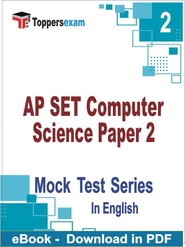 AP SET Computer Science Paper 2 PDF Book In English - Question Paper