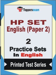 HP SET English (Paper 2) Book in English - Question Paper / Practice Set