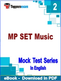 MP SET Music Test PDF Book In English - Question Paper