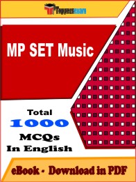 MP SET Music PDF Book in English - MCQ / Objective Questions