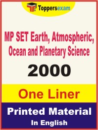 MP SET Earth, Atmospheric, Ocean and Planetary Science One Liner Book in English