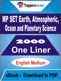 MP SET Earth, Atmospheric, Ocean and Planetary Science One Liner Book PDF in English