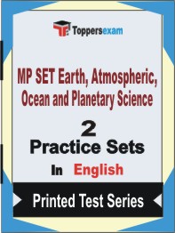 MP SET Earth, Atmospheric, Ocean and Planetary Science Book in English - Question Paper / Practice Set