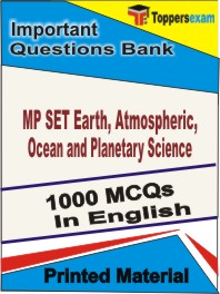 MP SET Earth, Atmospheric, Ocean and Planetary Science Book in English - Objective MCQ