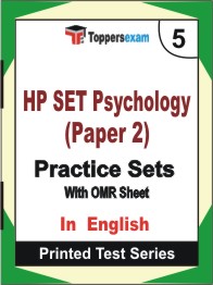 HP SET Psychology (Paper-2) Book in English - Mock Test / Practice Set