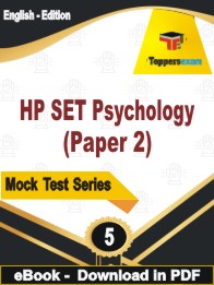 HP SET Psychology (Paper-2) Test PDF Book In English - Practice Set
