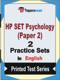 HP SET Psychology (Paper-2) Book in English - Question Paper / Practice Set