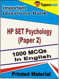 HP SET Psychology (Paper-2) Book in English - Objective MCQ