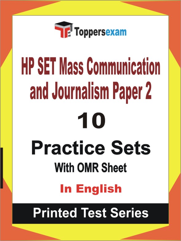 HP SET Mass Communication and Journalism (Paper 2) Book in English - Practice Set