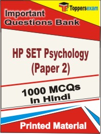 HP SET Psychology (Paper-2) Book in Hindi - Objective MCQ