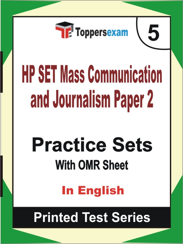 HP SET Mass Communication and Journalism (Paper 2) Book in English - Mock Test / Practice Set