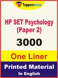 HP SET Psychology (Paper-2) One Liner Book in English