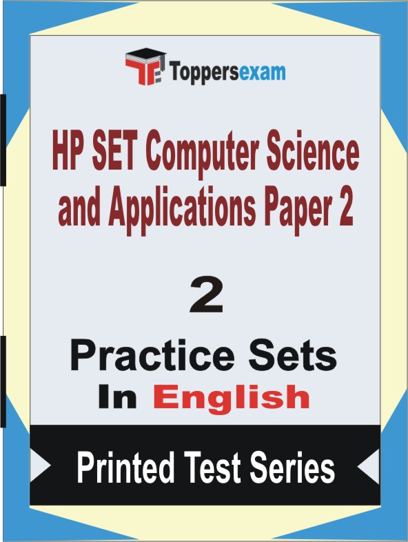 HP SET Computer Science and Applications (Paper 2) Book in English - Question Paper / Practice Set