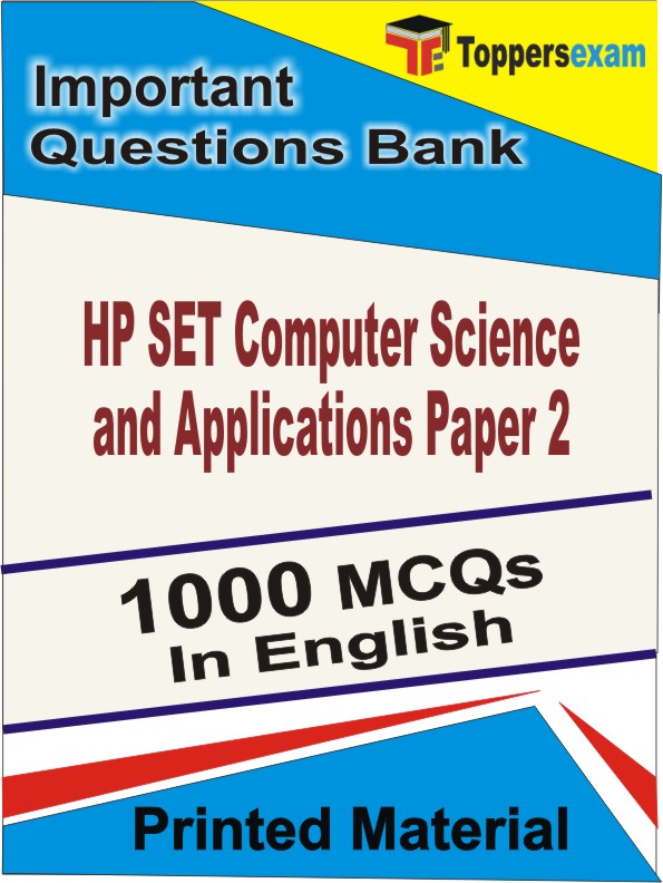 HP SET Computer Science and Applications (Paper 2) Book in English - Objective MCQ