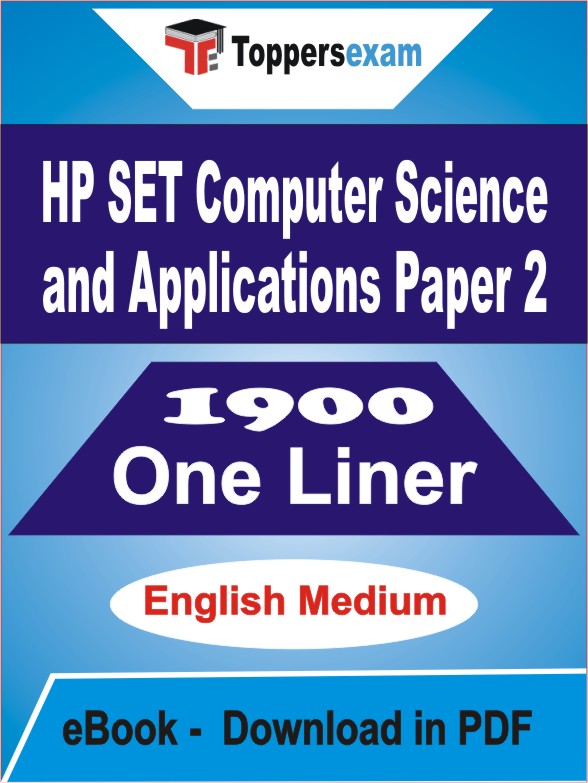 HP SET Computer Science and Applications (Paper 2) One Liner Book PDF in English