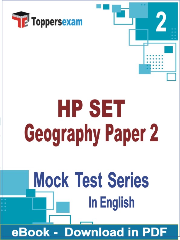 HP SET Geography (Paper 2) PDF Book In English - Question Paper