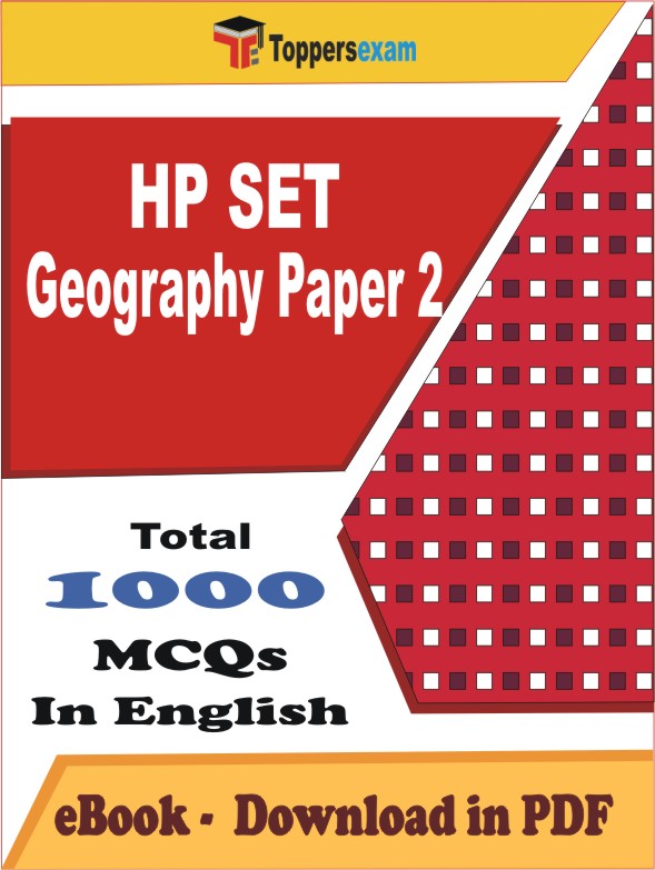 HP SET Geography (Paper 2) PDF Book In English - MCQ / Objective Questions