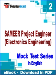 SAMEER Project Engineer (Electronics Engineering) PDF Book In English - Question Paper