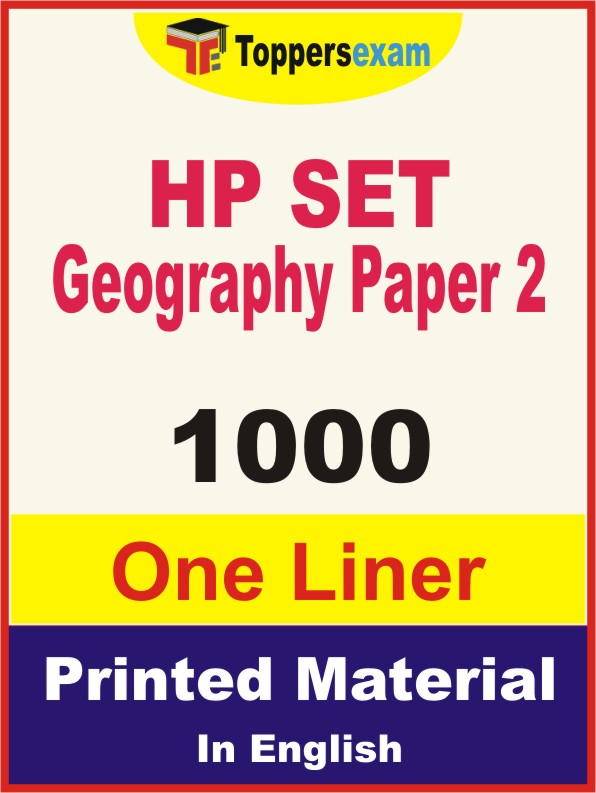 HP SET Geography (Paper 2) One Liner Book in English