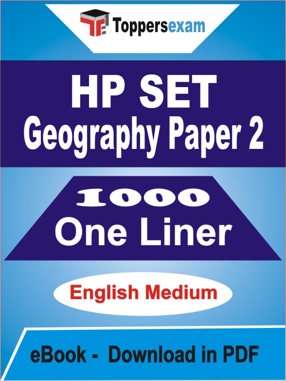 HP SET Geography (Paper 2) One Liner Book PDF in English