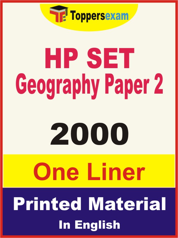 HP SET Geography (Paper 2) One Liner Book in English