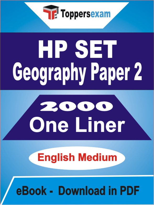 HP SET Geography (Paper 2) One Liner Book PDF in English