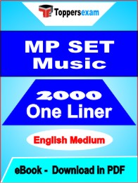 MP SET Music One Liner Book PDF in English