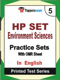 HP SET Environment Sciences Book in English - Mock Test / Practice Set