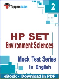 HP SET Environment Sciences Test PDF Book In English - Question Paper