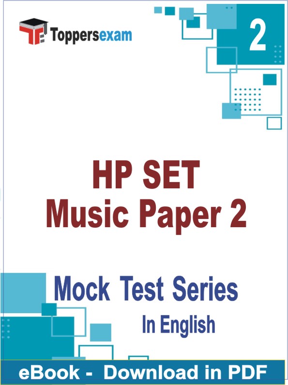 HP SET Music (Paper 2) PDF Book In English - Question Paper
