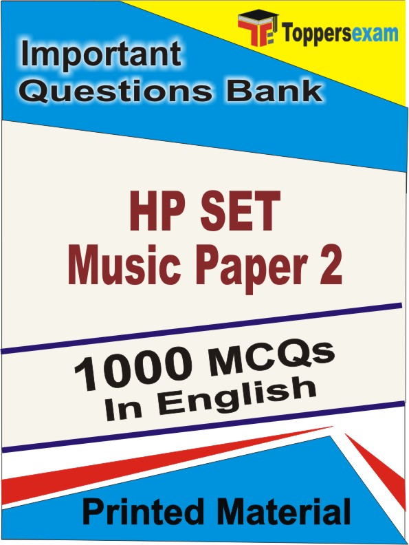 HP SET Music (Paper 2) Book in English - Objective MCQ