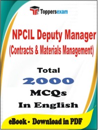 NPCIL Deputy Manager (Contracts & Materials Management) PDF Book In English - MCQ / Objective Questions