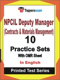 NPCIL Deputy Manager (Contracts & Materials Management) Book in English - Practice Set