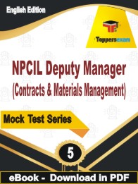 NPCIL Deputy Manager (Contracts & Materials Management) Test PDF Book In English - Practice Set