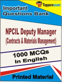 NPCIL Deputy Manager (Contracts & Materials Management) Book in English - Objective MCQ