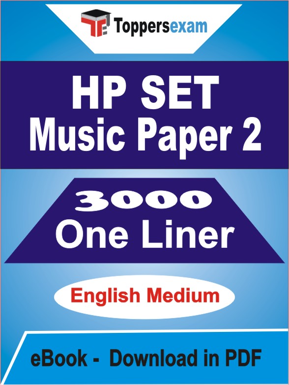 HP SET Music (Paper 2) One Liner Book PDF in English