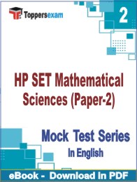 HP SET Mathematical Sciences (Paper-2) PDF Book In English - Question Paper