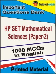 HP SET Mathematical Sciences (Paper-2) Book in English - Objective MCQ
