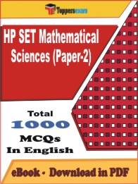 HP SET Mathematical Sciences (Paper-2) PDF Book In English - MCQ / Objective Questions