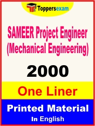 SAMEER Project Engineer (Mechanical Engineering) One Liner Book in English