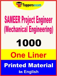 SAMEER Project Engineer (Mechanical Engineering) One Liner Book in English